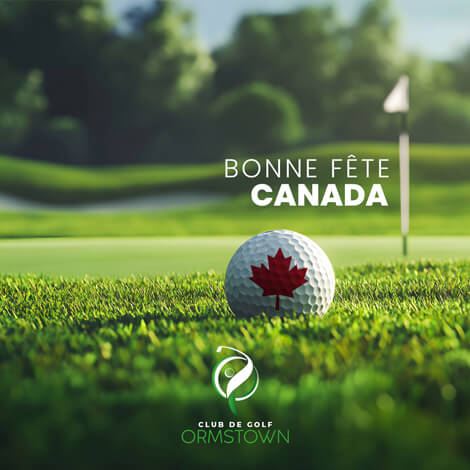 Réalisation de publication pour le Facebook du Golf Ormstown