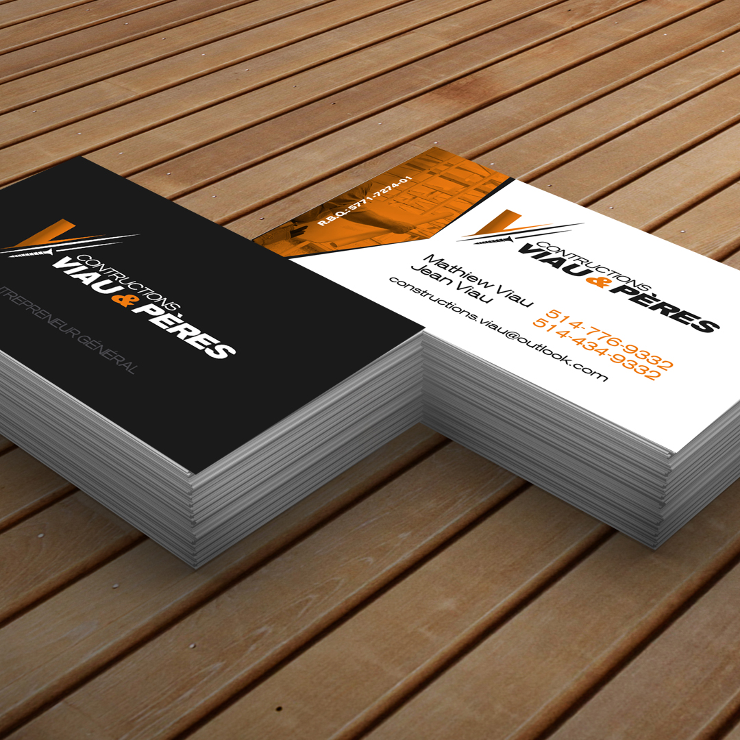 Carte professionnelle Construction Viau & Pères
