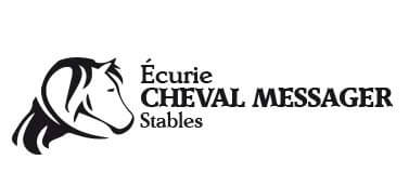 Design et infographie de logo pour Écurie Cheval Messager