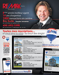 Design et infographie de publicité pour Éric Fortin - Remax